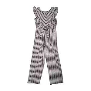 Lilt Big Girls Short Sleeve Jumpsuit -  Size: L (8-9)